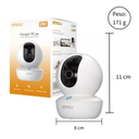 Cámara de Seguridad IP Robótica 360° WiFi Inteligente 5MP para Interiores, Visión Nocturna, Detección de Humanos, Botón de Llamada – IMOU Ranger RC (IPC-GK2CN-5C1WR)