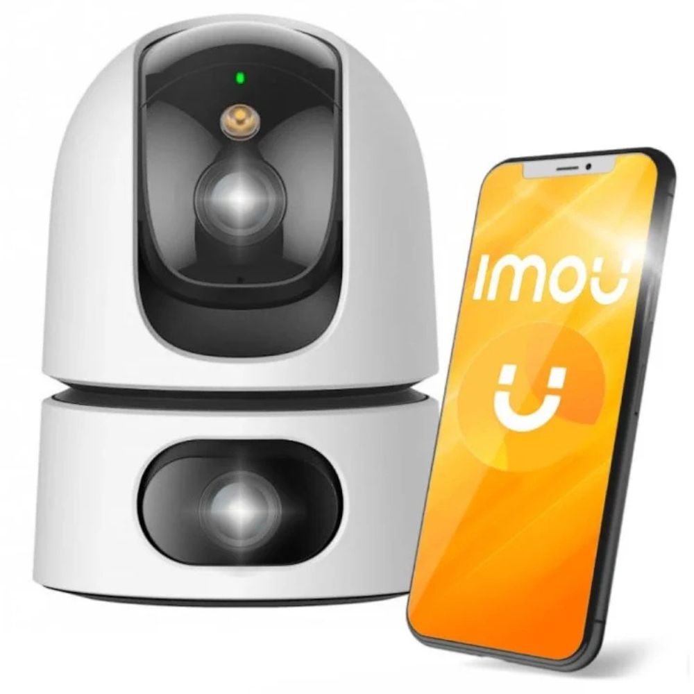  Cámara de Seguridad IP Dual 360° WiFi Inteligente 3MP + 3MP para Interiores, Visión Nocturna en Color, Detección de Personas, y Disuasión Activa – IMOU Ranger Dual (IPC-S2XN-6M0WED)