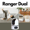 Cámara de Seguridad IP Dual 360° WiFi Inteligente Doble Lente 3MP + 5MP para Interiores, Visión Nocturna, Detección de Personas – IMOU Ranger Dual 8MP (IPC-S2XN-8M0WED)
