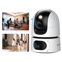 Cámara de Seguridad IP Dual 360° WiFi Inteligente Doble Lente 3MP + 5MP para Interiores, Visión Nocturna, Detección de Personas – IMOU Ranger Dual 8MP (IPC-S2XN-8M0WED)