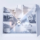 Cámara de Seguridad IP Dual 360° WiFi Inteligente Doble Lente 3MP + 5MP para Interiores, Visión Nocturna, Detección de Personas – IMOU Ranger Dual 8MP (IPC-S2XN-8M0WED)