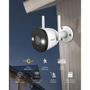 Cámara de Seguridad Tipo Bala IP WiFi 3MP para Exteriores, Visión Nocturna 30m, Detección de Humanos y Resistencia IP67 – IMOU Bullet 2E (IPC-K3DN-3H0WF-0280B)