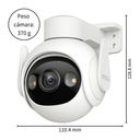 Cámara de Seguridad IP WiFi PT Motorizada 3MP para Exteriores, Cobertura 360°, Visión Nocturna 30m y Disuasión Activa – IMOU Cruiser 2 (IPC-GS7E-3M0WE)