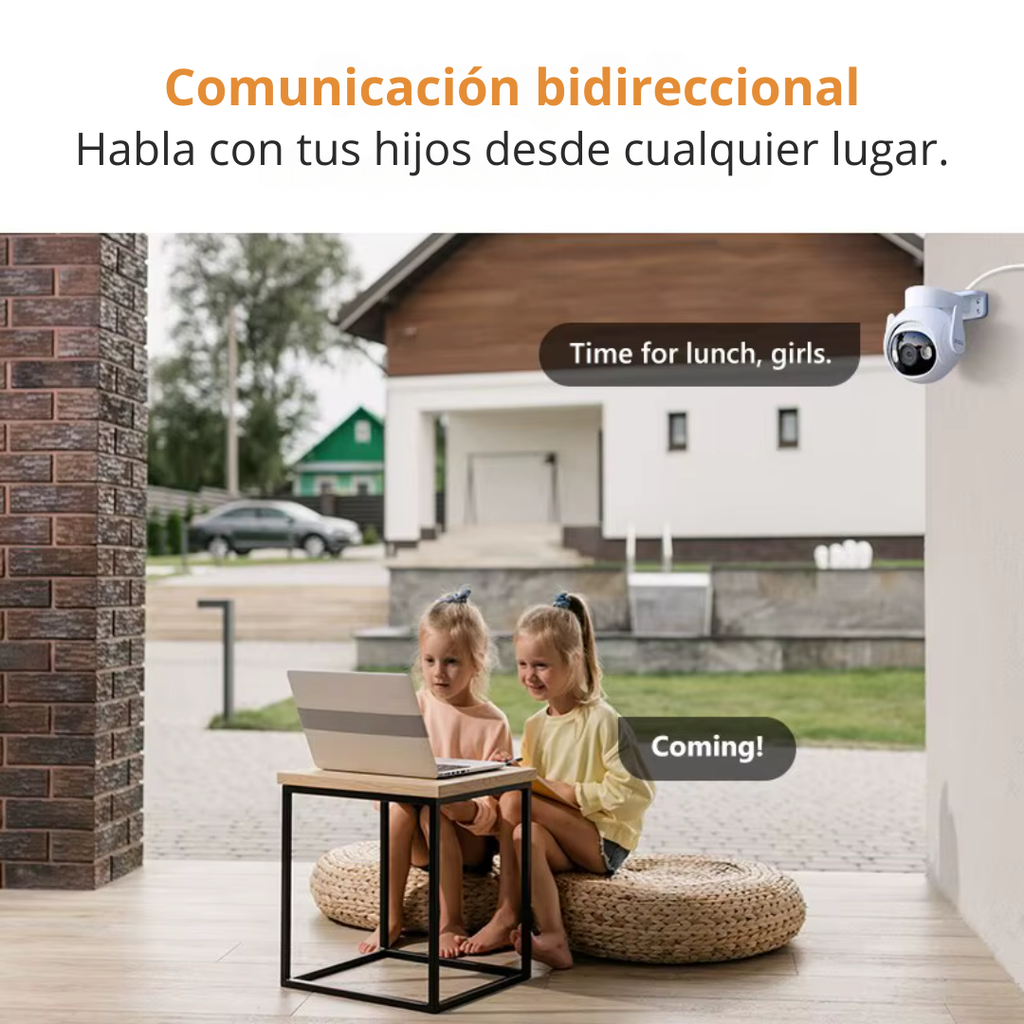 Cámara de Seguridad IP WiFi Motorizada 5MP para Exteriores, Cobertura 360°, Visión Nocturna en Color y Disuasión Activa – IMOU Cruiser 2 (IPC-GS7EN-5M0WE)