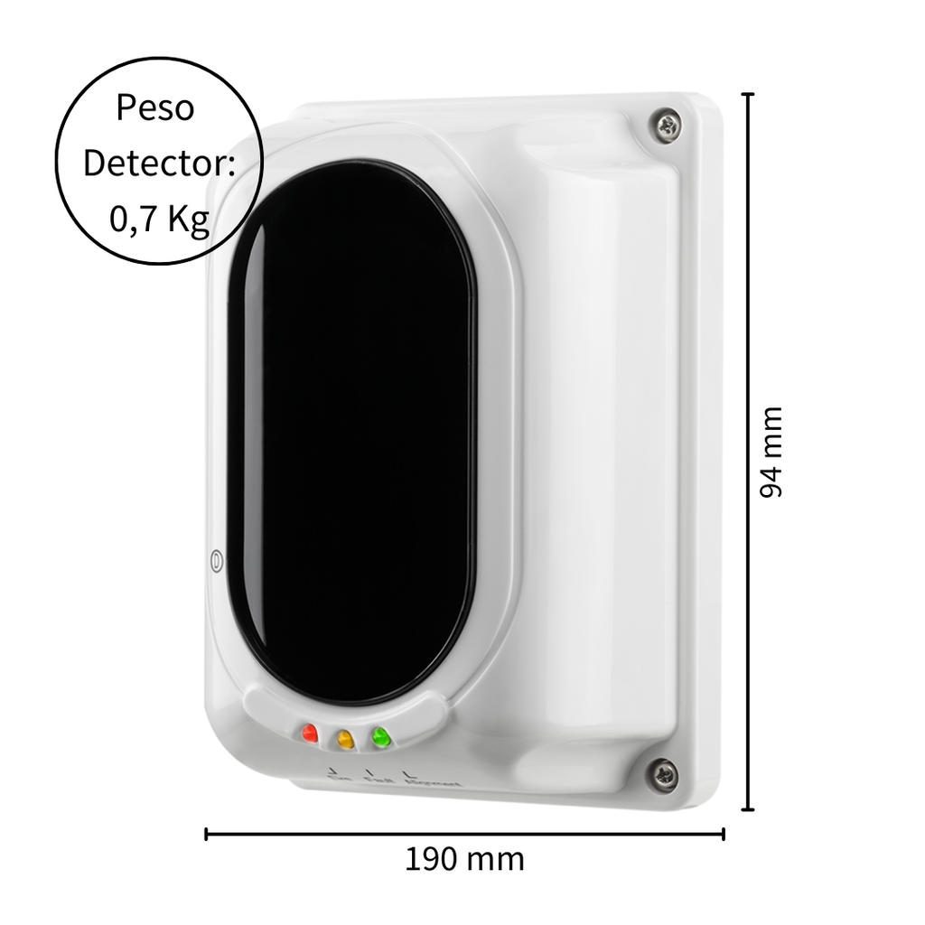 Detector de Humo Lineal con Cobertura de 8 a 100 Metros, Certificación EN 54, para Almacenes y Centros Comerciales - DFL 3100 Intelbras