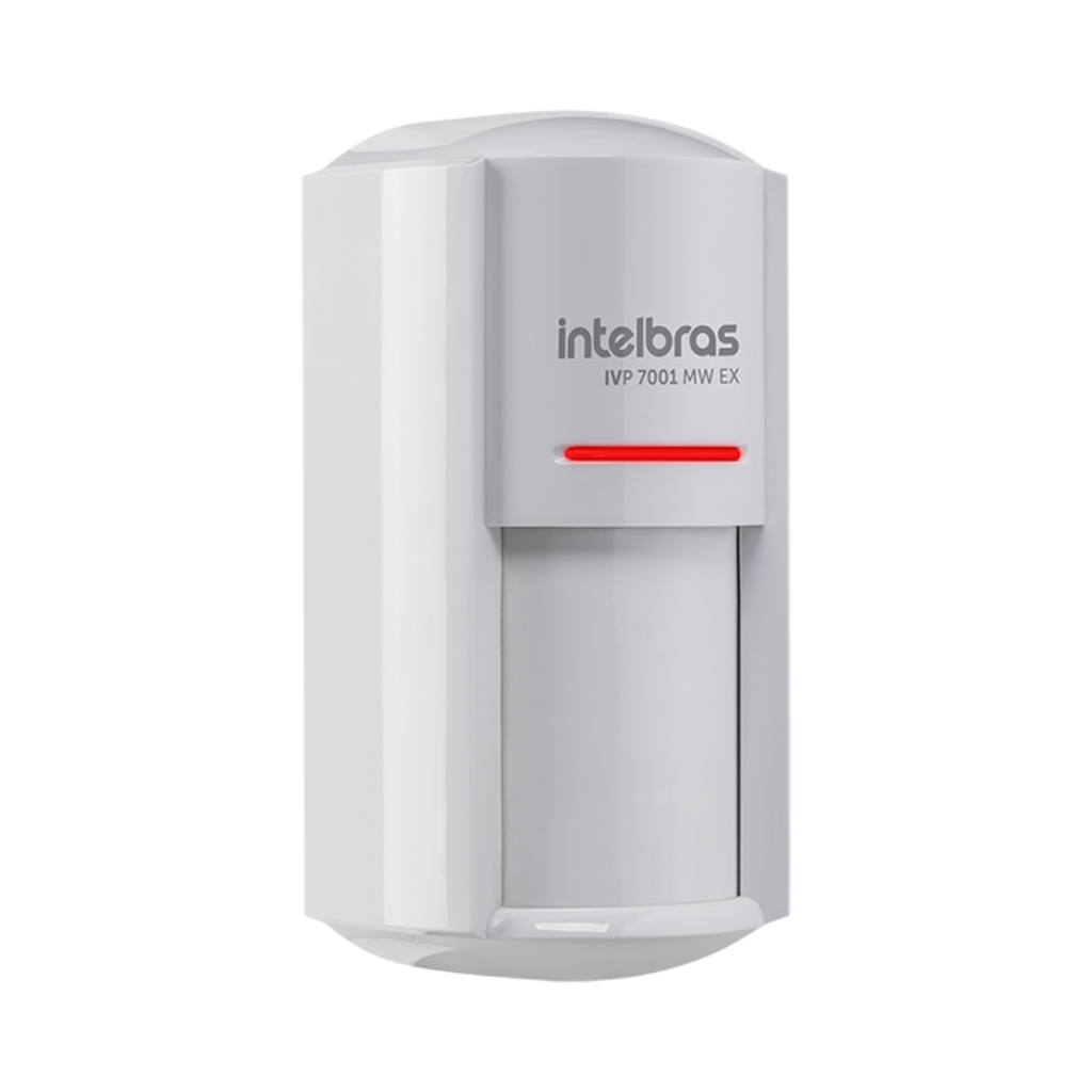 Sensor de Movimiento con Triple Tecnología, Inmunidad a Mascotas y Cobertura de 110° para Interiores y Exteriores - IVP 7001 MW EX Intelbras