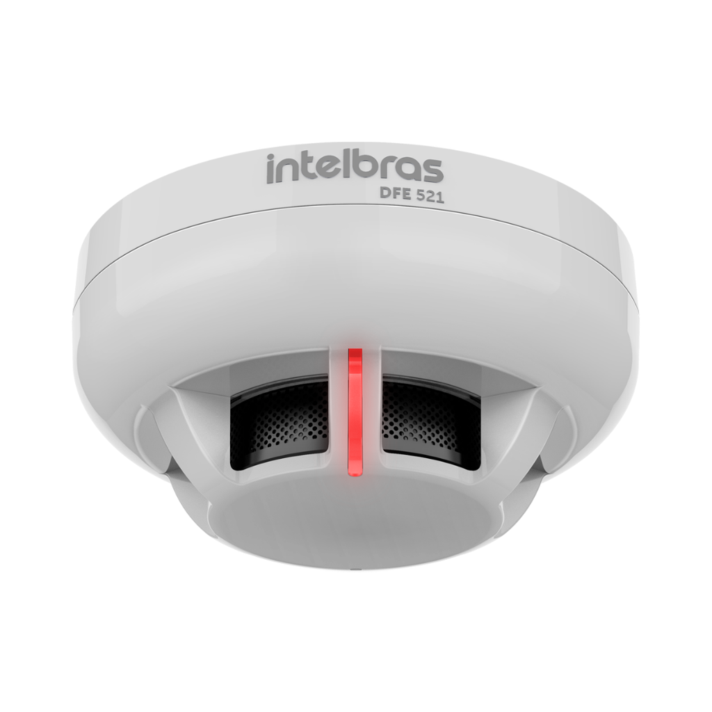Detector de Humo Direccionable con Tecnología de Efecto Tyndall, Instalación a 2 Hilos y Protección UV - DFE 521 ESP Intelbras