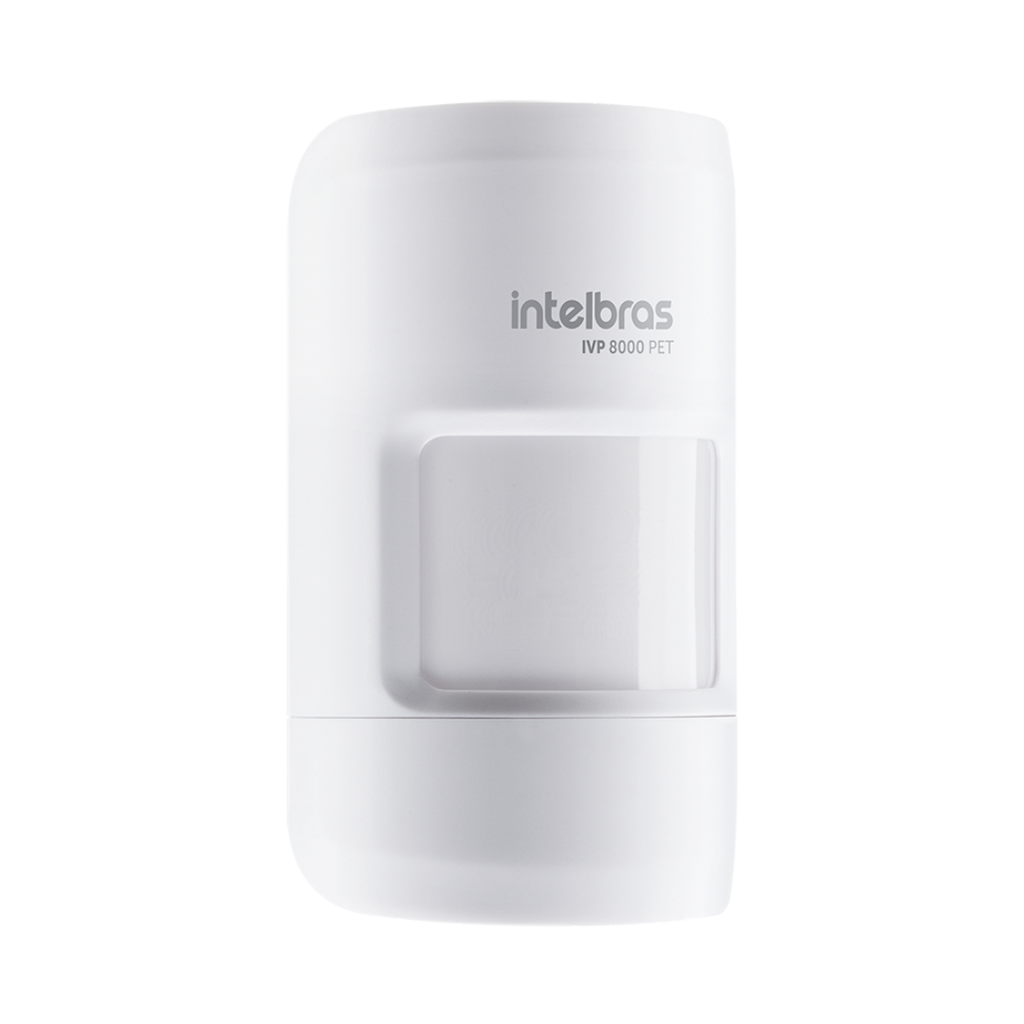 Sensor de Movimiento Inalámbrico con Inmunidad a Mascotas de Hasta 20 kg, Configuración Remota y Alcance de 1.000 Metros - IVP 8000 PET EXP Intelbras