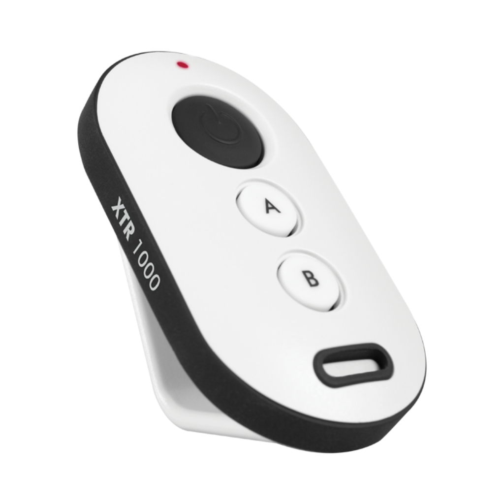 Control Remoto Anticlonado con Frecuencia de 433,92 MHz, Función de Pánico y Diseño Ergonómico - XTR 1000 Intelbras