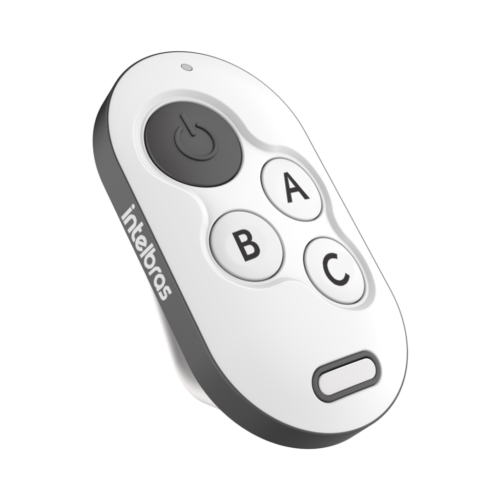 Control Remoto Anticlonado con Cuatro Botones Independientes, Frecuencia de 433,92 MHz y Diseño Ergonómico - XTR 1004 Intelbras