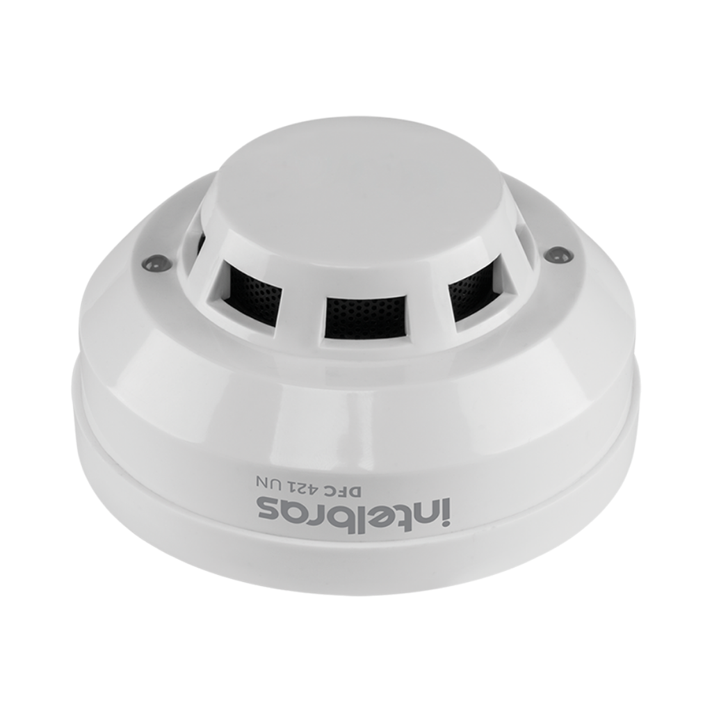 Detector de Humo Convencional con Sensor Óptico, Compatibilidad 12/24 Vdc e Instalación Versátil - DFC 421 Intelbras