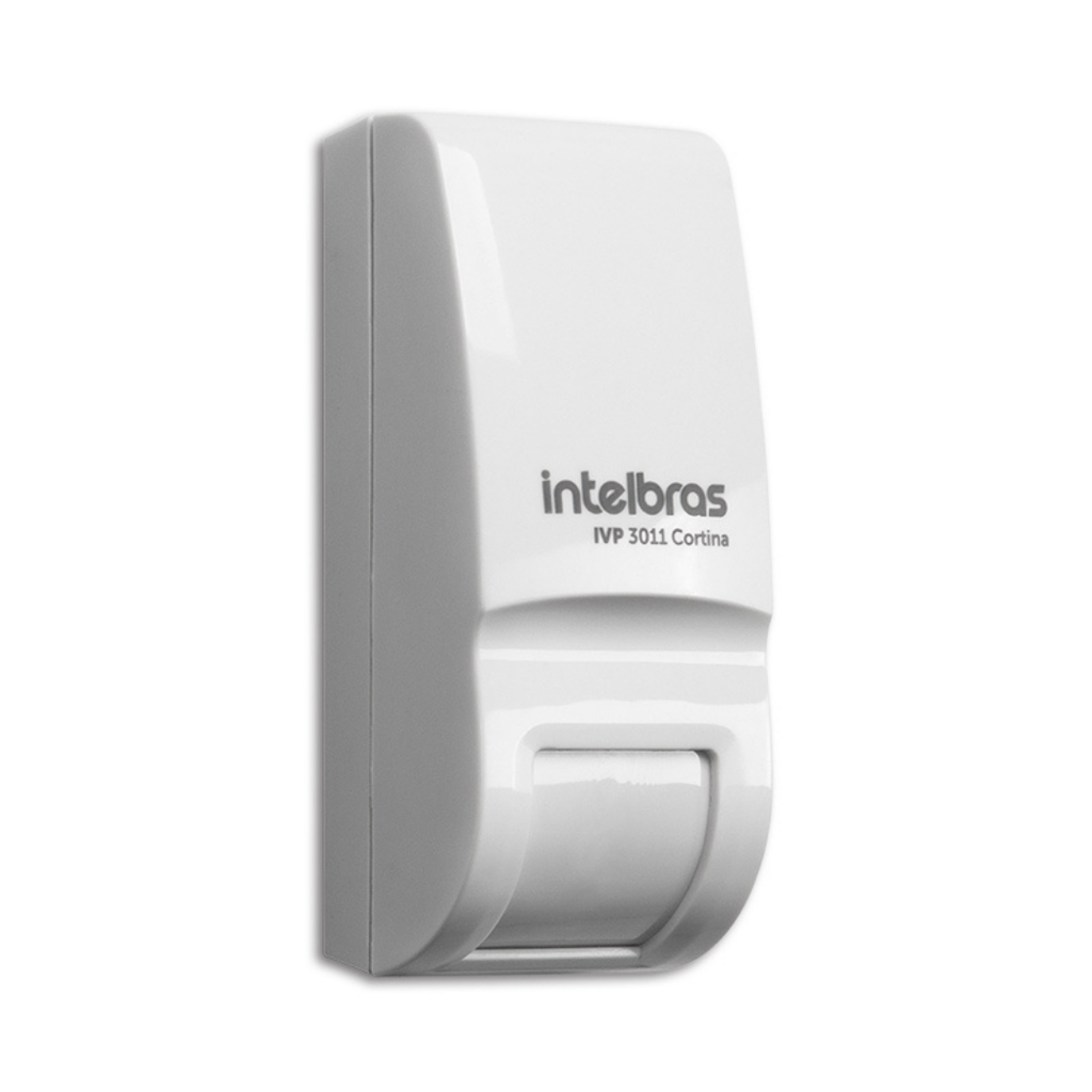 Sensor Infrarrojo con Ángulo de Detección de 15°, Sensibilidad Ajustable y Diseño Compacto - IVP 3011 CORTINA Intelbras