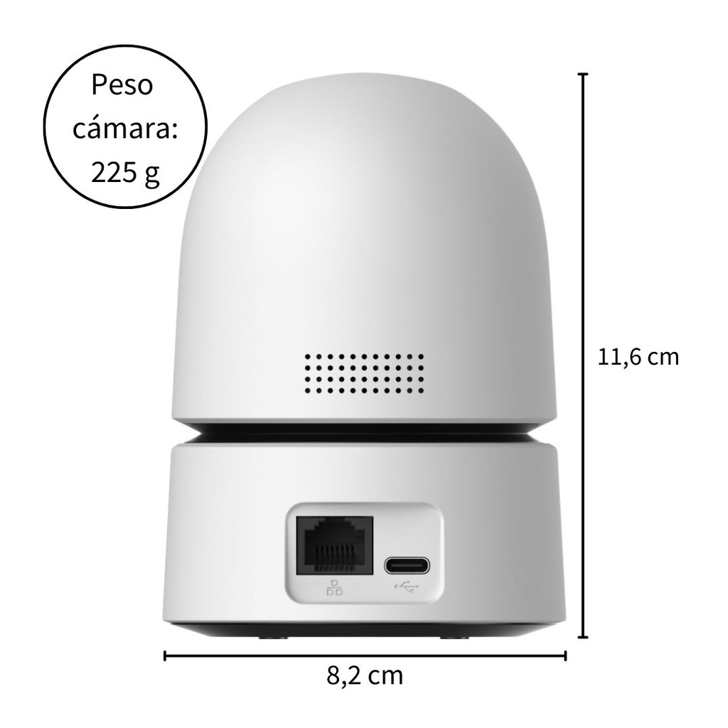 Cámara de Seguridad Dual con Resolución de 10 MP, Visión Nocturna para Interiores y Exteriores y Detección Inteligente - Ranger Dual IPC-S2XN-10M0WED Imou
