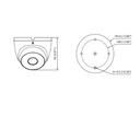 Cámara de Seguridad Análoga Domo 5MP, 2.8 mm con IR Inteligente 20m y Resistencia IP67 para Exteriores Dahua DH-HAC-T2A51N-A-0280B-S2