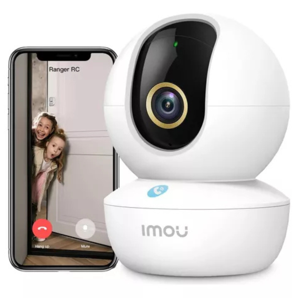 Cámara de Seguridad IP Robótica 360° WiFi Inteligente 4MP para Interiores, Visión Nocturna, Detección de Movimiento, Botón de Llamada – IMOU Ranger RC (IPC-GK2CN-4C1WR)