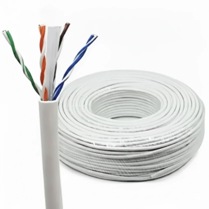 Cable Utp Categoría 5e para Interiores con Conductores CCA, Longitud de 100 Metros - LY-UTP5EAL-100 Lynx