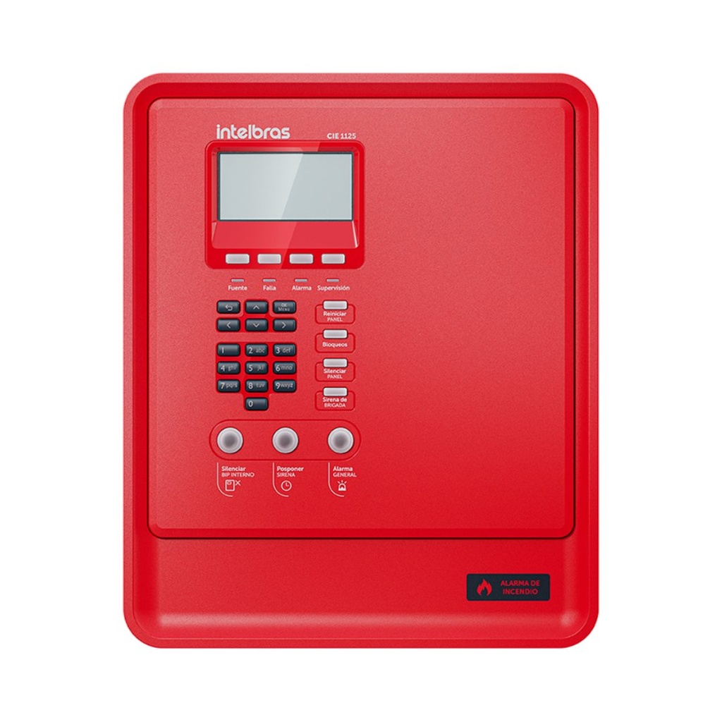 [CIE 1125] Central de Alarma Contra Incendios Direccionable con Capacidad para 125 Dispositivos, Interconexión de Centrales - CIE 1125 Intelbras