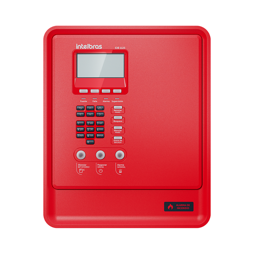 [CIE 1125] Central de Alarma Contra Incendios Direccionable con Capacidad para 125 Dispositivos, Interconexión de Centrales - CIE 1125 Intelbras