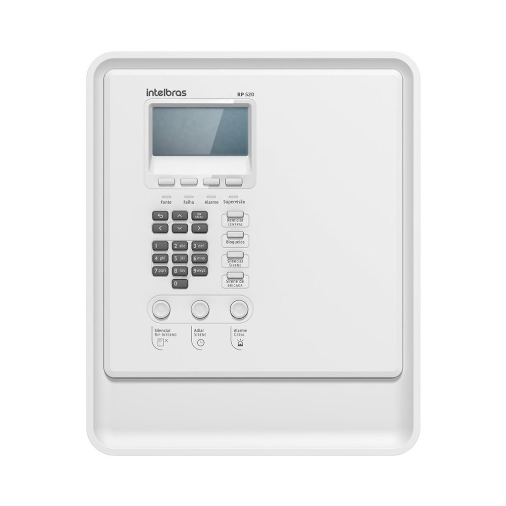 [RP520] Repetidor para Centrales de Alarma Contra Incendios con Compatibilidad Amplia, Protección Contra Sobretensiones, Ideal para edificios - RP 520 Intelbras