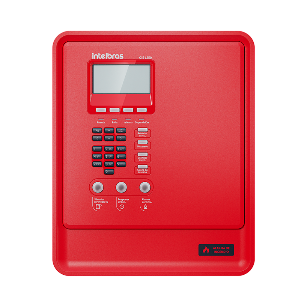 [CIE 1250] Central de Alarma Contra Incendios Direccionable con Capacidad para 250 Dispositivos, Operación Remota e Interconexión de Centrales - CIE 1250 Intelbras