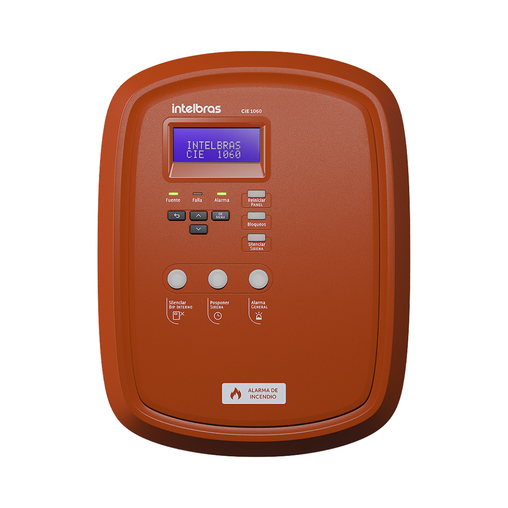 Central de Alarma Contra Incendios Direccionable con Capacidad para 60 Dispositivos y Configuración vía Wi-Fi - CIE 1060 Intelbras