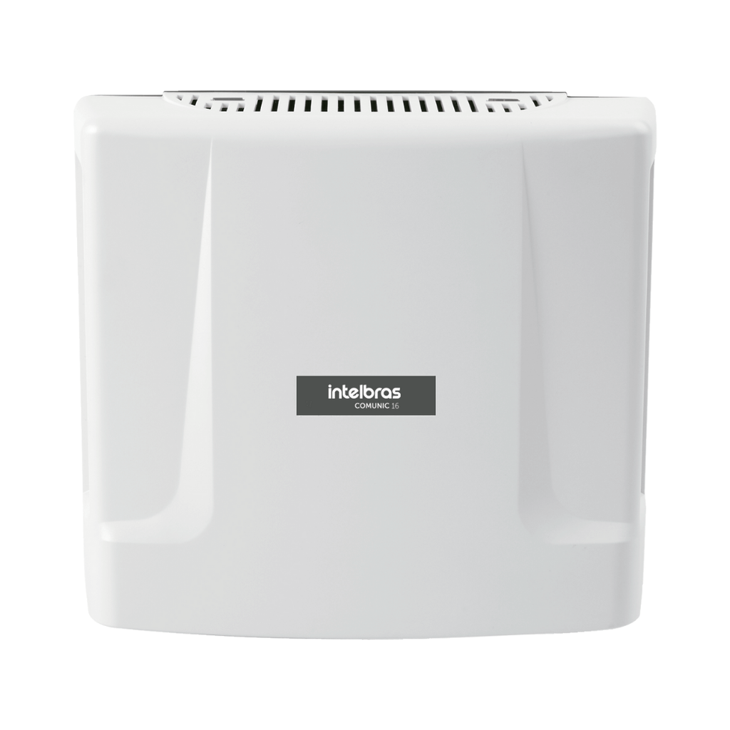 Central de Portería Modular con Capacidad para 16 Extensiones, Llamadas Gratuitas y Alimentación para Porteros Electrónicos - COMUNIC 16 Intelbras