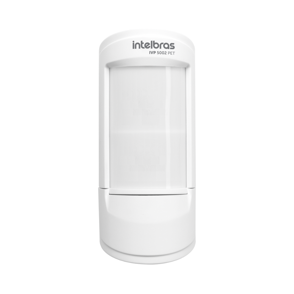 Sensor de Movimiento Infrarrojo con Doble PIR, Inmunidad a Mascotas de Hasta 35 kg y Cobertura de 110° - IVP 5002 PET Intelbras