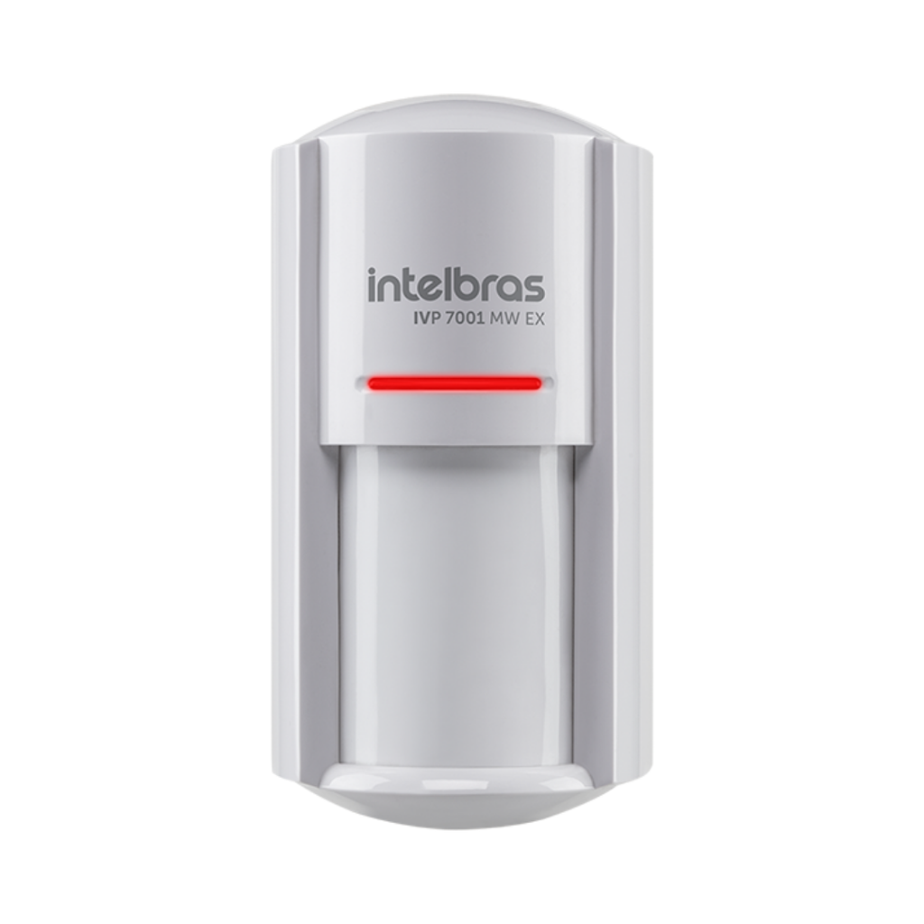 Sensor de Movimiento con Triple Tecnología, Inmunidad a Mascotas y Cobertura de 110° para Interiores y Exteriores - IVP 7001 MW EX Intelbras