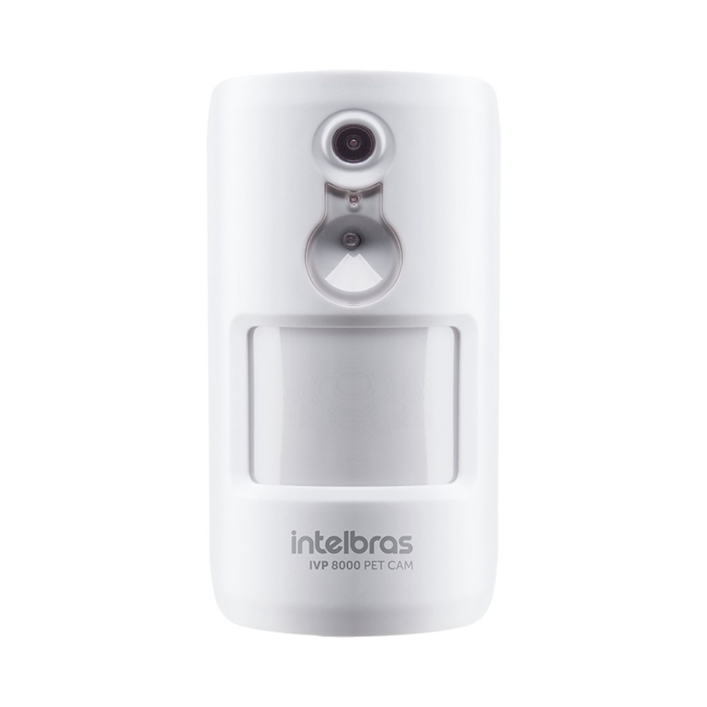 [IVP 8000 PET CAM] Sensor de Movimiento Infrarrojo con Cámara Integrada, Función PET e Inmunidad a Mascotas de Hasta 20 kg - IVP 8000 PET CAM Intelbras