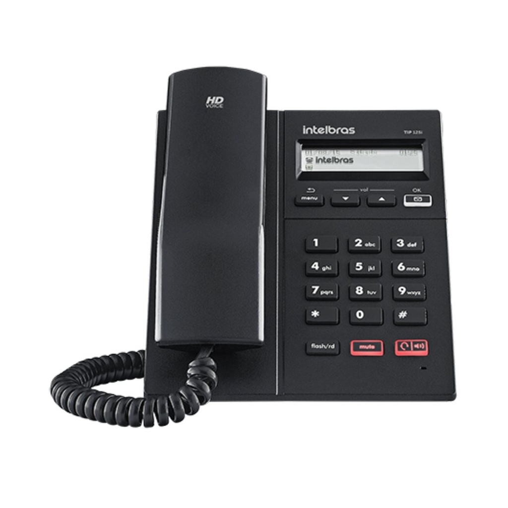 [TIP 125I] Teléfono IP con Calidad de Audio HD, Soporte PoE y Compatibilidad SIP 2.0 para Comunicación Empresarial - TIP 125i Intelbras