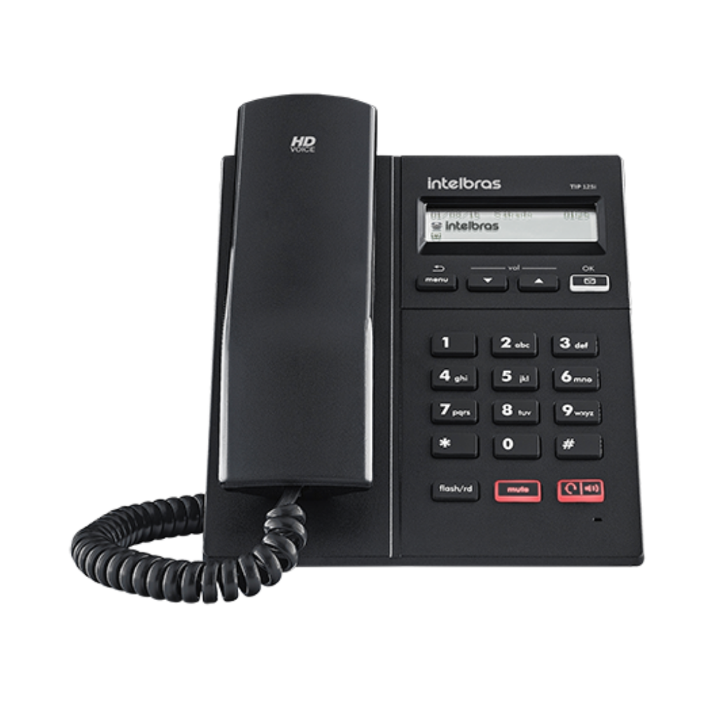 [TIP 125I] Teléfono IP con Calidad de Audio HD, Soporte PoE y Compatibilidad SIP 2.0 para Comunicación Empresarial - TIP 125i Intelbras