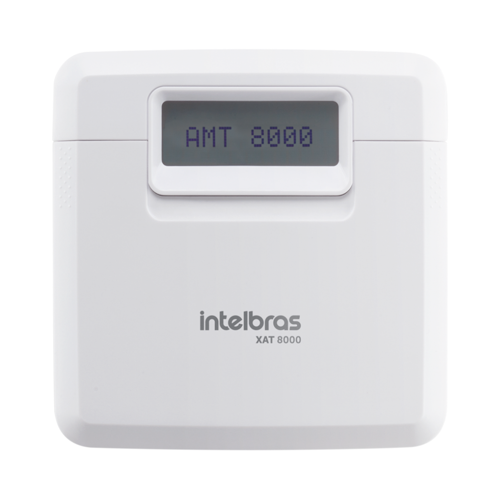 Teclado Inalámbrico con Pantalla LCD, Comunicación de 1.000 m y Gestión de 16 Particiones para Centrales de Alarma - XAT 8000 Intelbras