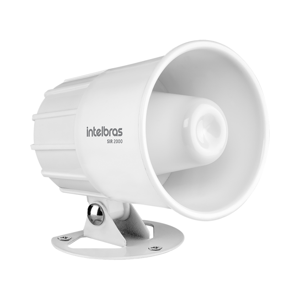 [SIR 2000] Sirena Cableada con Potencia de 115 dB, Compatibilidad de 9 a 15 VDC y Diseño Resistente con Protección UV - SIR 2000 Intelbras