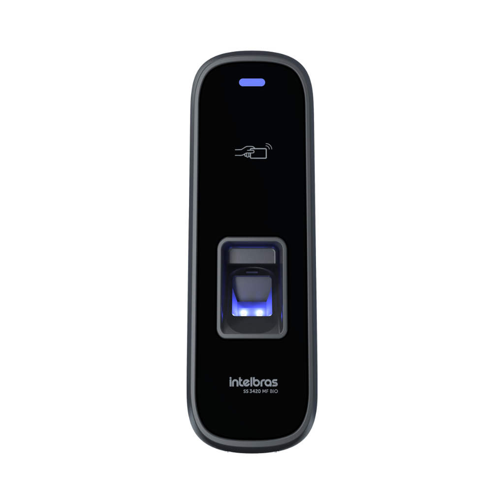 Control de Acceso con Biometría y RFID, Capacidad para 30.000 Usuarios, Resistencia IP65 e IK10 - SS 3420 MF BIO Intelbras