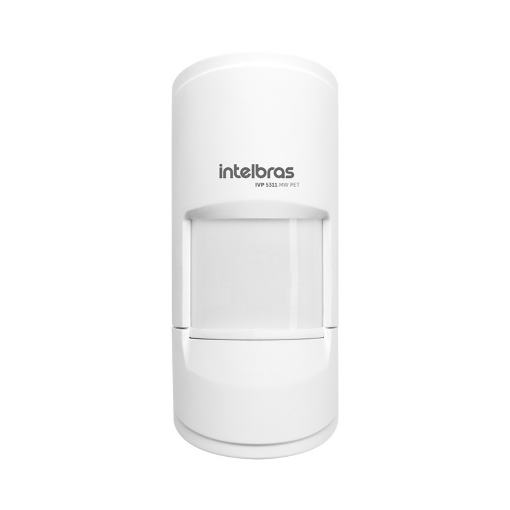 Sensor de Movimiento con Triple Tecnología, Inmunidad a Mascotas de Hasta 20 kg y Tecnología Anticamuflaje - IVP 5311 MW PET Intelbras
