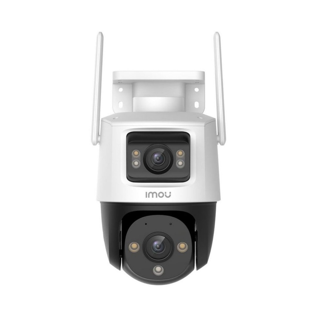 Cámara de Seguridad IP WiFi Dual 3MP + 3MP para Exteriores, Cobertura 360° Doble Lente, Visión Nocturna en Color y Disuasión Activa – IMOU Cruiser Dual (IPC-S7XN-6M0WED)