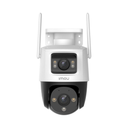Cámara de Seguridad IP WiFi Dual 3MP + 5MP para Exteriores, Cobertura 360° Doble lente, Visión Nocturna en Color y Disuasión Activa – IMOU Cruiser Dual (IPC-S7XN-8M0WED)