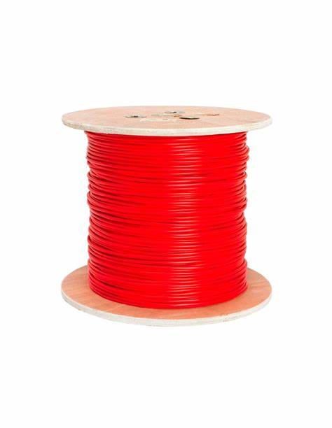 Cable para Sistemas de Alarma Contra Incendios de 2 hilos, Calibre 18 AWG,  Rollo 305 metros con Pantalla y Clasificación FPLR - LY-CI2X18PU Lynx