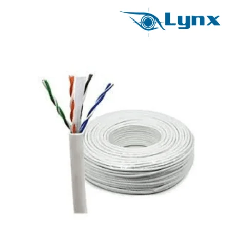 CableUtp Categoría 5e 100% Cobre con Velocidades de Hasta 1000 Mbps, Longitud de 100 Metros y Aislamiento de PVC - LY-UTP5EC-100 Lynx