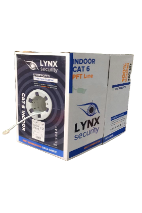 Cable UTP CAT6, 100% Cobre, conductor 0.51mm, rollo 305mt (tecnología PFT) 