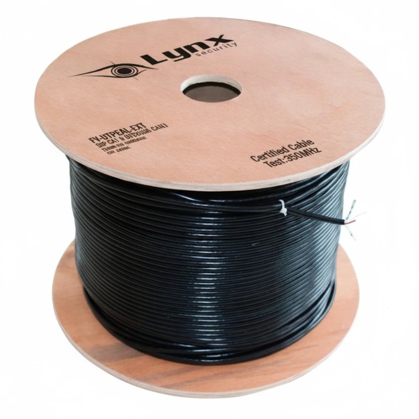 [LY-UTP6C-EXT(PFT)] Cable UTP CAT6, 100% Cobre, conductor 0.51mm, rollo 305mt (tecnología PFT)