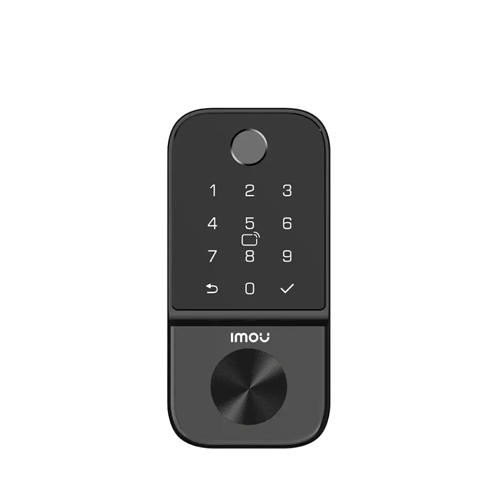 Cerradura Inteligente Imou Chapa Digital Huellas Wifi Cubo 1 Color Negro