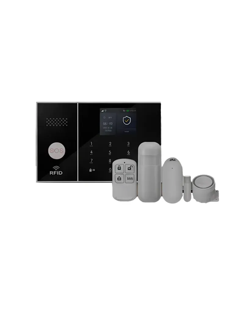 Kit de Alarma WIFI + GSM/4G con App Tuya Smart, Alertas al Celular, PIR y Sirena 110 dB | Ref. SR-ALAR-4G8