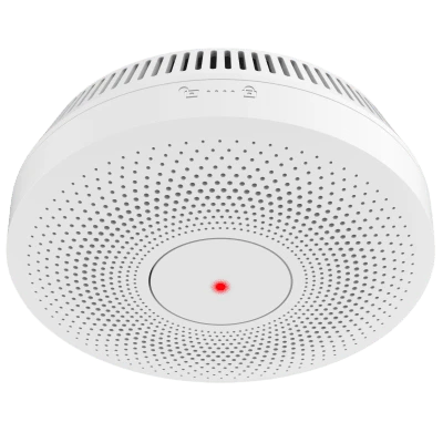Alarma Detector de humo inalámbrica interconectable con control remoto, botón de autoprueba y alertas de falla Hikfire HF-S3E-R
