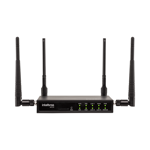 [IAD 100] Central Telefónica IP con Capacidad para 32 Extensiones y 9 Llamadas Simultáneas, Función de Enrutador Wi-Fi y Conexión 4G - IAD 100 Intelbras