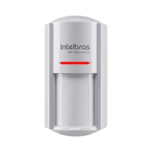 [IVP 7001 MW EX] Sensor de Movimiento con Triple Tecnología, Inmunidad a Mascotas y Cobertura de 110° para Interiores y Exteriores - IVP 7001 MW EX Intelbras