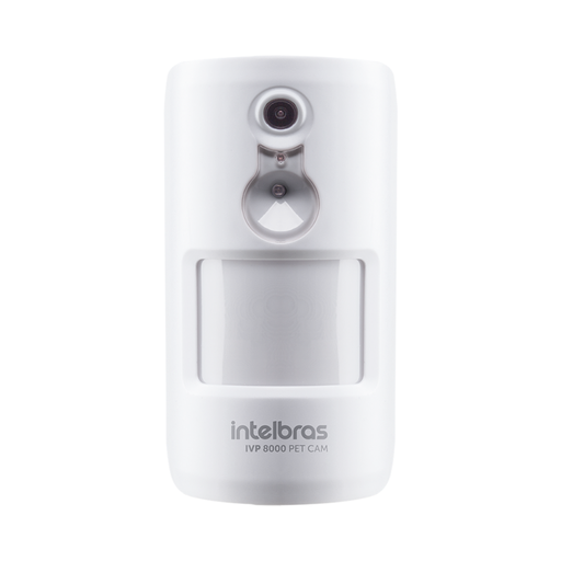 [IVP 8000 PET CAM] Sensor de Movimiento Infrarrojo con Cámara Integrada, Función PET e Inmunidad a Mascotas de Hasta 20 kg - IVP 8000 PET CAM Intelbras